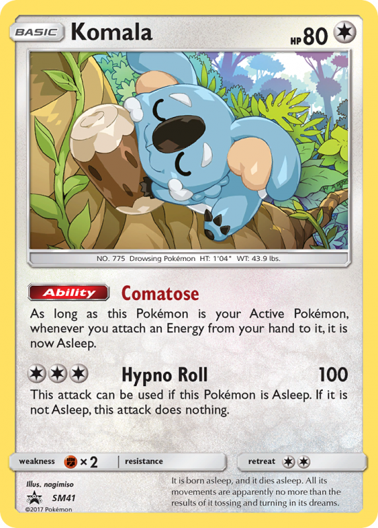 Komala SM41/156 Sun & Moon SM Black Star Promos