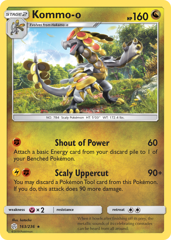 Kommo-o 163/236 Sun & Moon Cosmic Eclipse