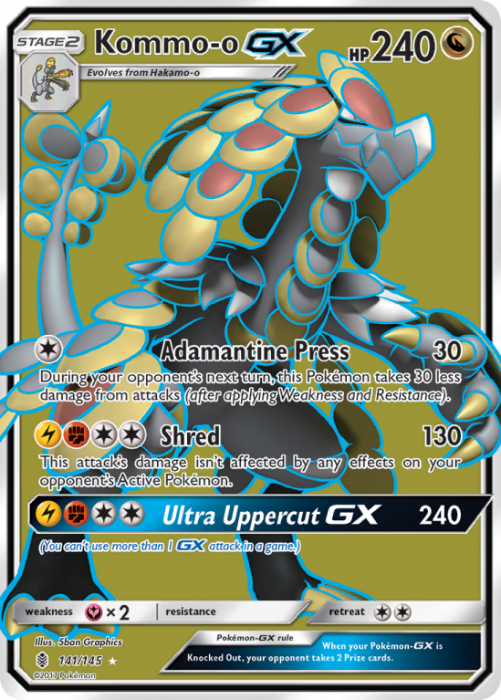 Kommo-o-GX 141/145 Sun & Moon Guardians Rising