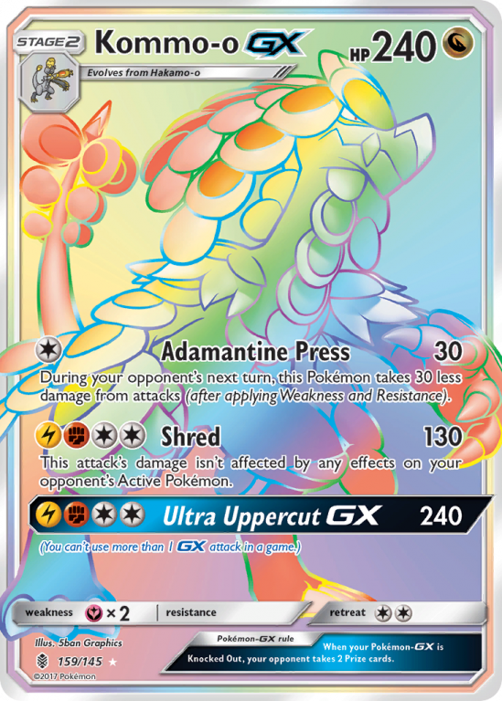 Kommo-o-GX 159/145 Sun & Moon Guardians Rising