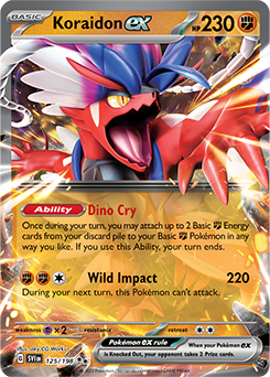 Koraidon ex 125/198 Scarlet & Violet Scarlet & Violet