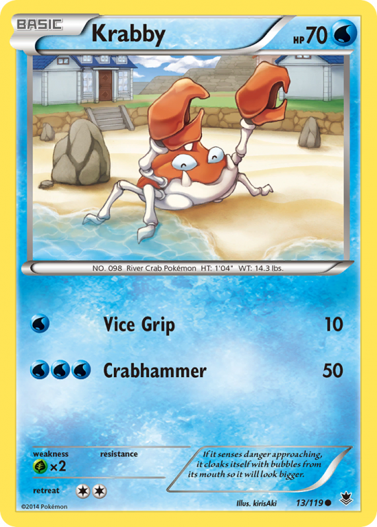 Krabby 13/119 XY Phantom Forces