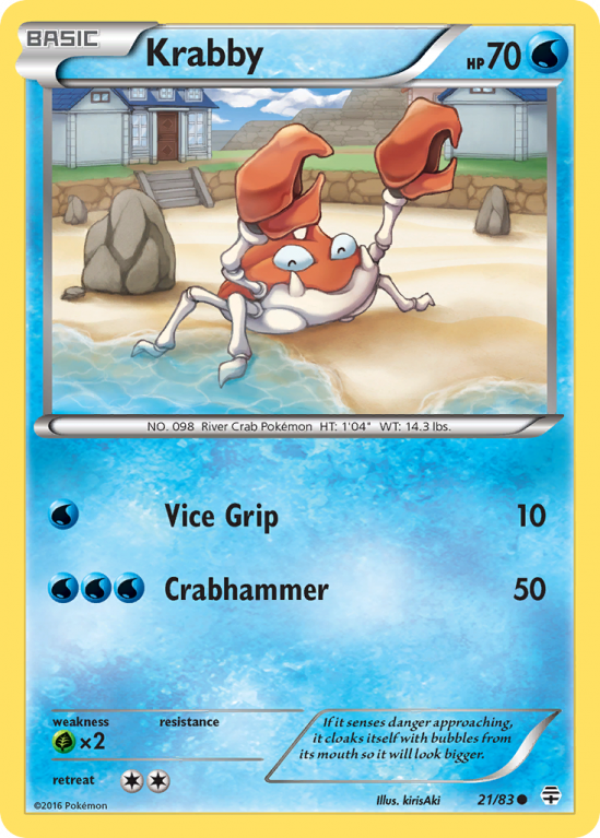 Krabby 21/115 XY Generations