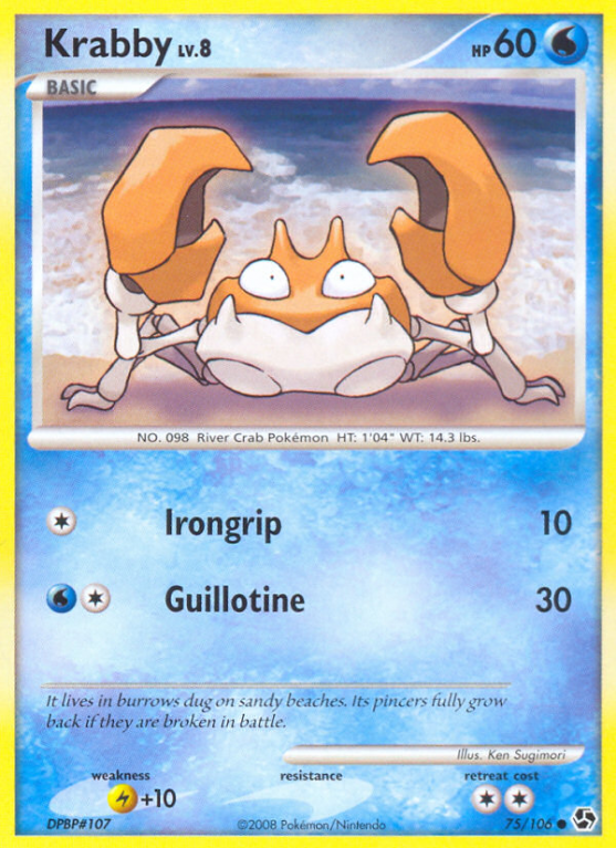 Krabby 75/106 Diamond & Pearl Great Encounters