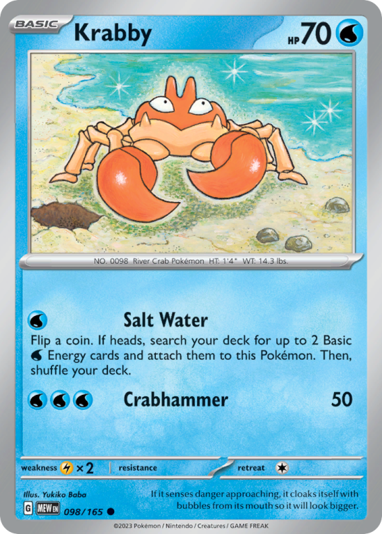 Krabby 98/165 Scarlet & Violet 151