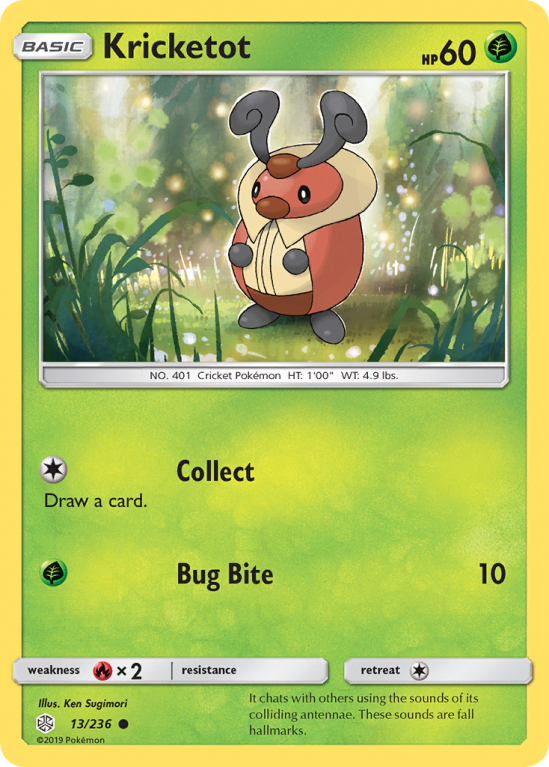 Kricketot 13/236 Sun & Moon Cosmic Eclipse