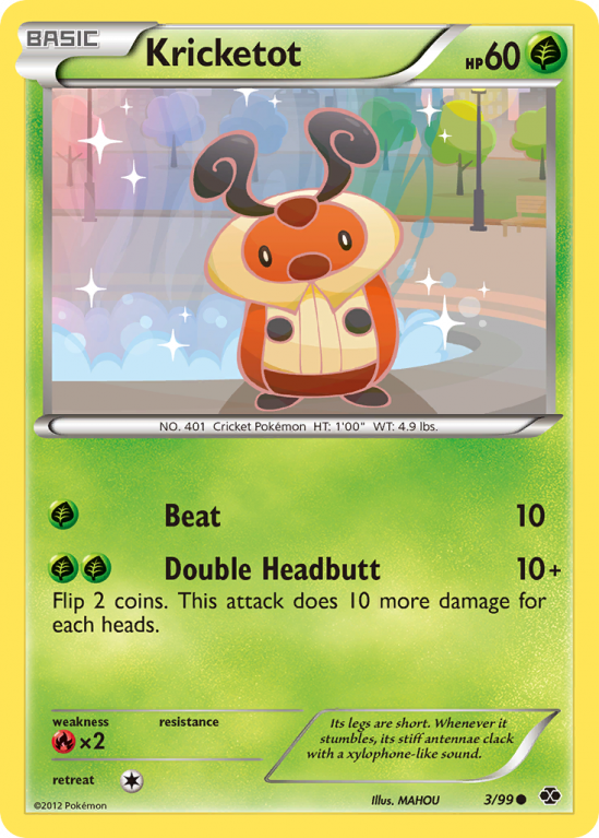 Kricketot 3/99 Black & White Next Destinies