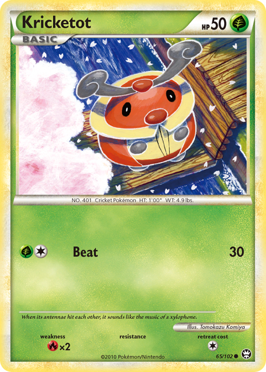 Kricketot 65/102 HeartGold & SoulSilver HS—Triumphant