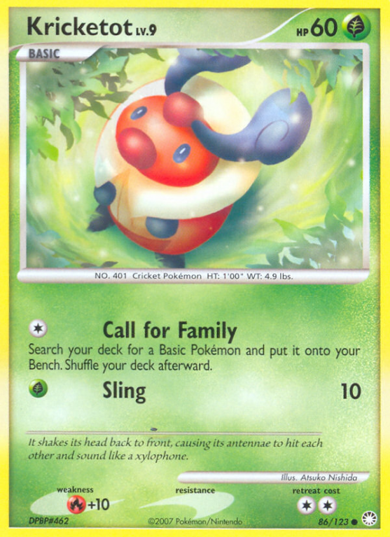 Kricketot 86/123 Diamond & Pearl Mysterious Treasures