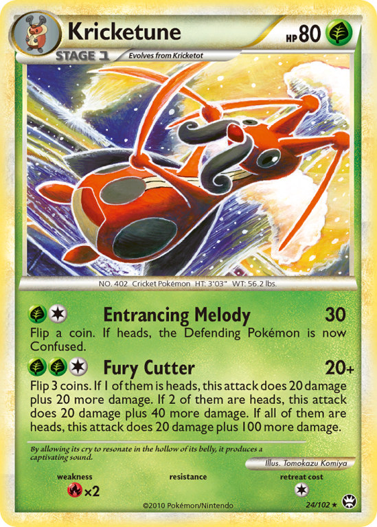 Kricketune 24/102 HeartGold & SoulSilver HS—Triumphant