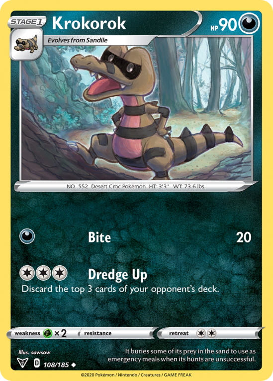 Krokorok 108/185 Sword & Shield Vivid Voltage