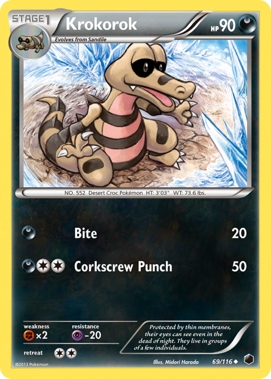 Krokorok 69/116 Black & White Plasma Freeze