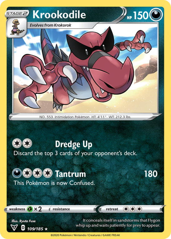 Krookodile 109/185 Sword & Shield Vivid Voltage
