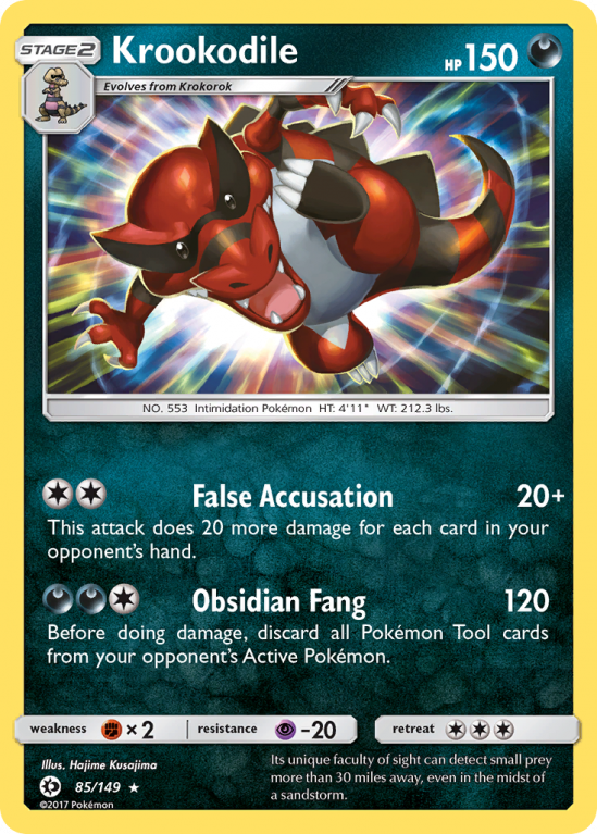 Krookodile 85/149 Sun & Moon Sun & Moon