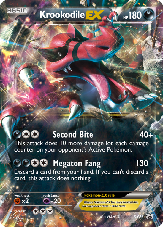 Krookodile-EX XY25/183 XY XY Black Star Promos