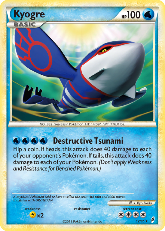 Kyogre 12/106 HeartGold & SoulSilver Call of Legends