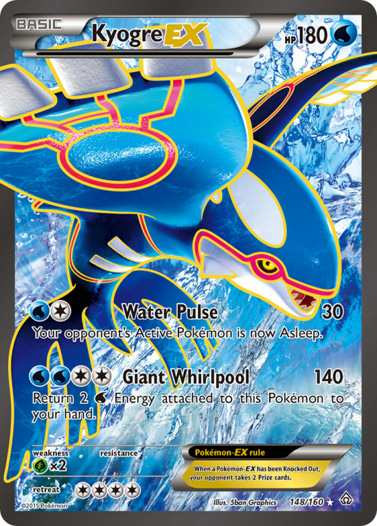 Kyogre-EX 148/160 XY Primal Clash