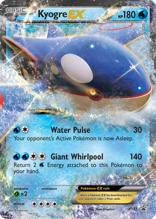 Kyogre-EX XY41/183 XY XY Black Star Promos