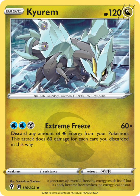 Kyurem 116/203 Sword & Shield Evolving Skies