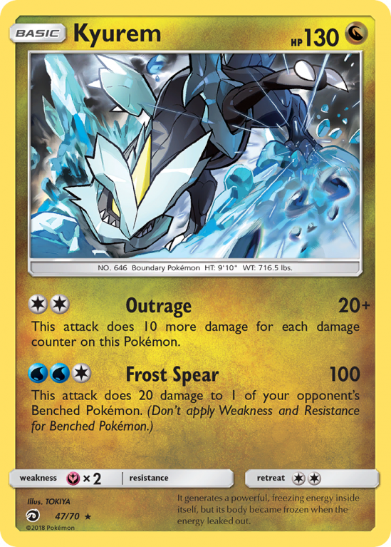 Kyurem 47/70 Sun & Moon Dragon Majesty