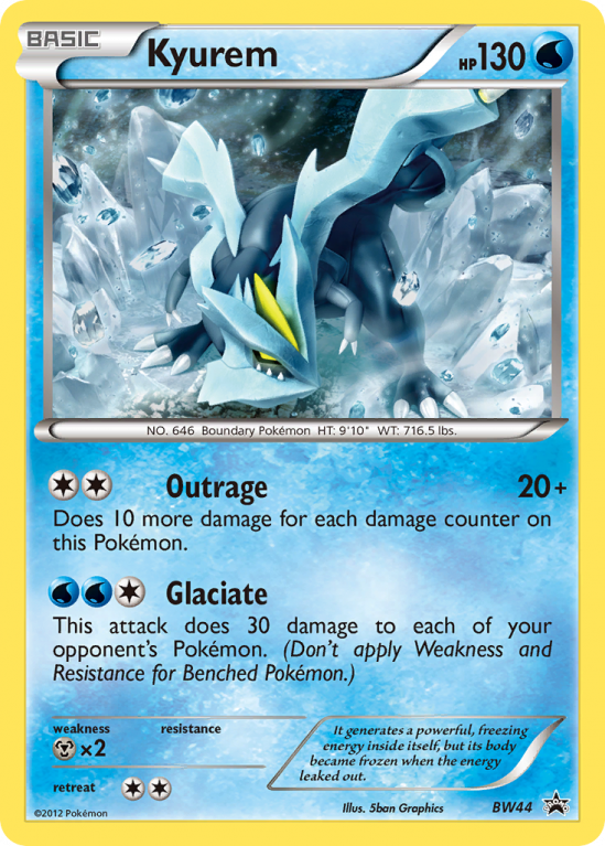 Kyurem BW44/101 Black & White BW Black Star Promos