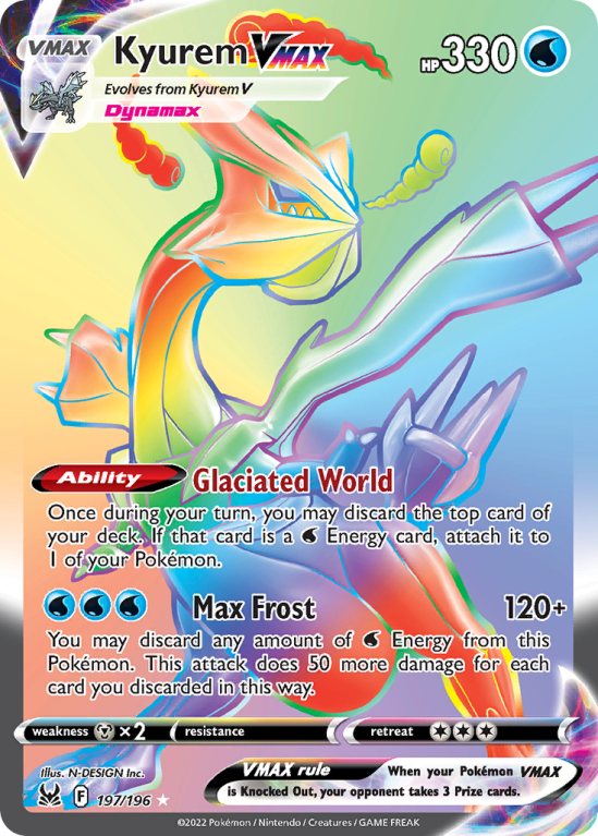 Kyurem VMAX 197/196 Sword & Shield Lost Origin