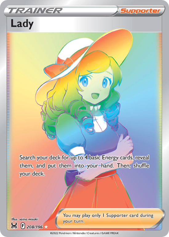 Lady 208/196 Sword & Shield Lost Origin