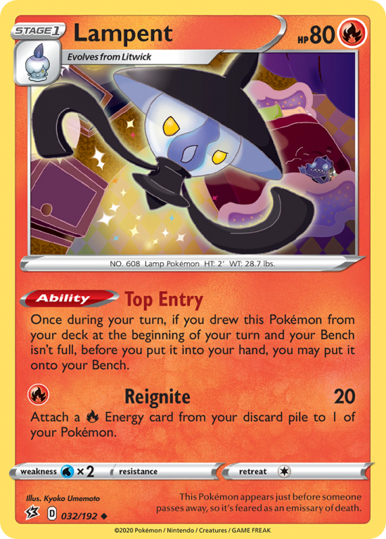 Lampent 32/192 Sword & Shield Rebel Clash