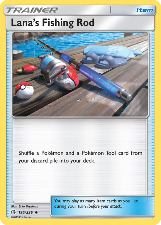 Lana's Fishing Rod 195/236 Sun & Moon Cosmic Eclipse