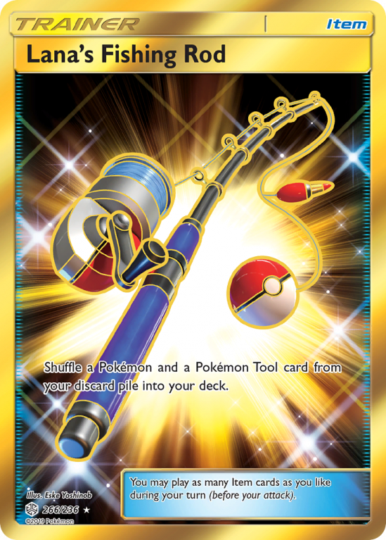 Lana's Fishing Rod 266/236 Sun & Moon Cosmic Eclipse