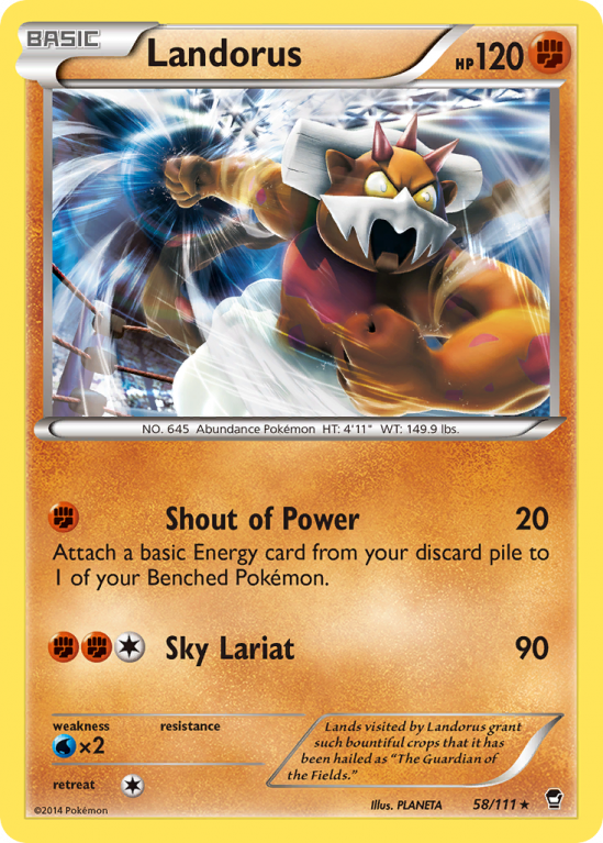 Landorus 58/111 XY Furious Fists
