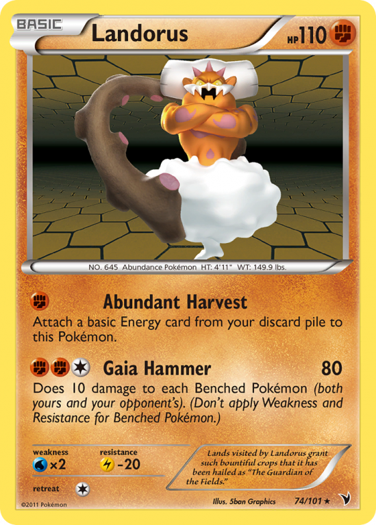 Landorus 74/101 Black & White Noble Victories