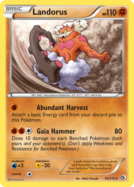Landorus 85/113 Black & White Legendary Treasures