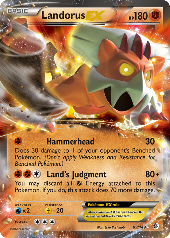 Landorus-EX 89/149 Black & White Boundaries Crossed