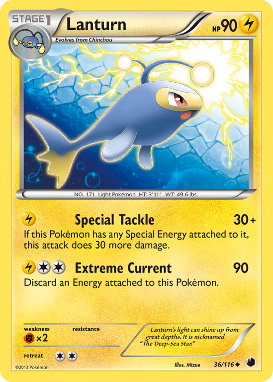 Lanturn 36/116 Black & White Plasma Freeze