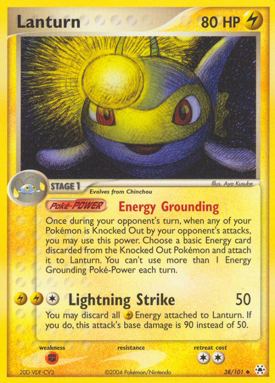 Lanturn 38/101 EX Hidden Legends