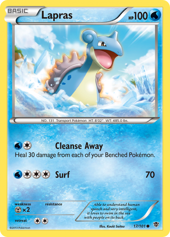 Lapras 17/101 Black & White Plasma Blast
