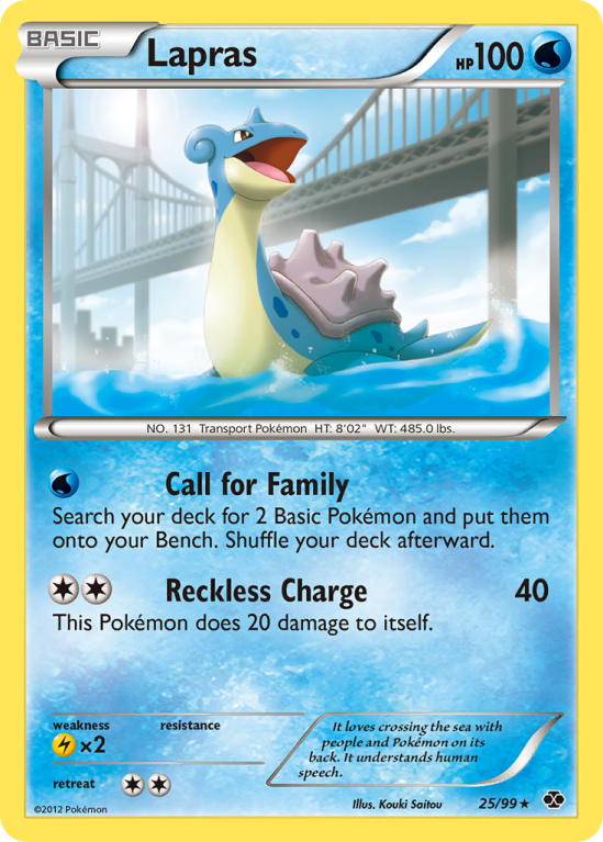 Lapras 25/99 Black & White Next Destinies