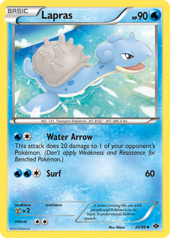 Lapras 26/99 Black & White Next Destinies