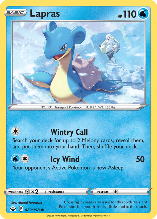 Lapras 29/198 Sword & Shield Chilling Reign