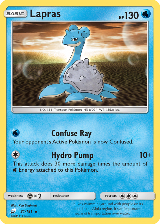 Lapras 31/181 Sun & Moon Team Up