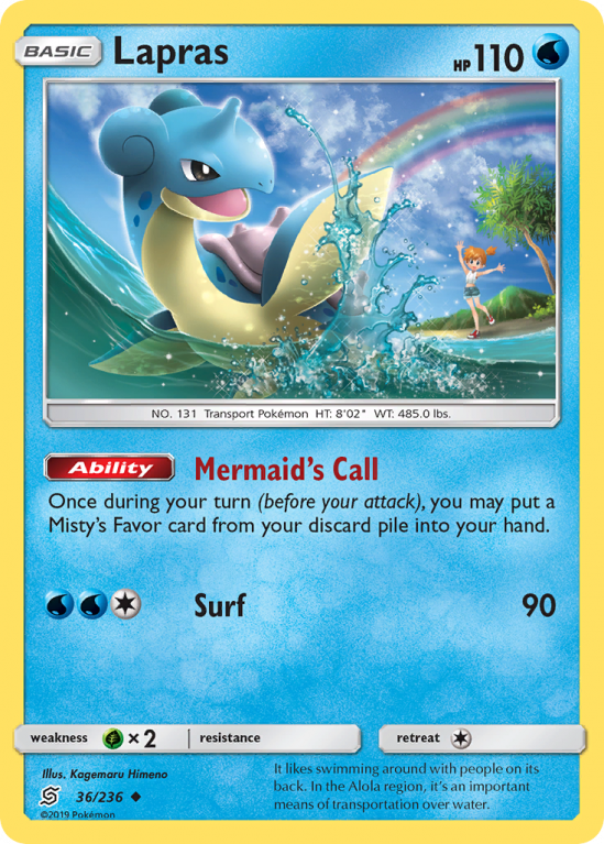 Lapras 36/236 Sun & Moon Unified Minds