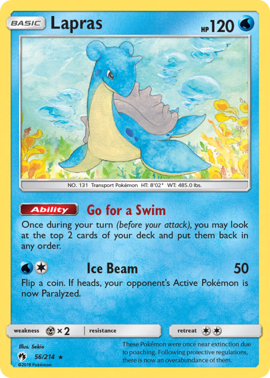 Lapras 56/214 Sun & Moon Lost Thunder