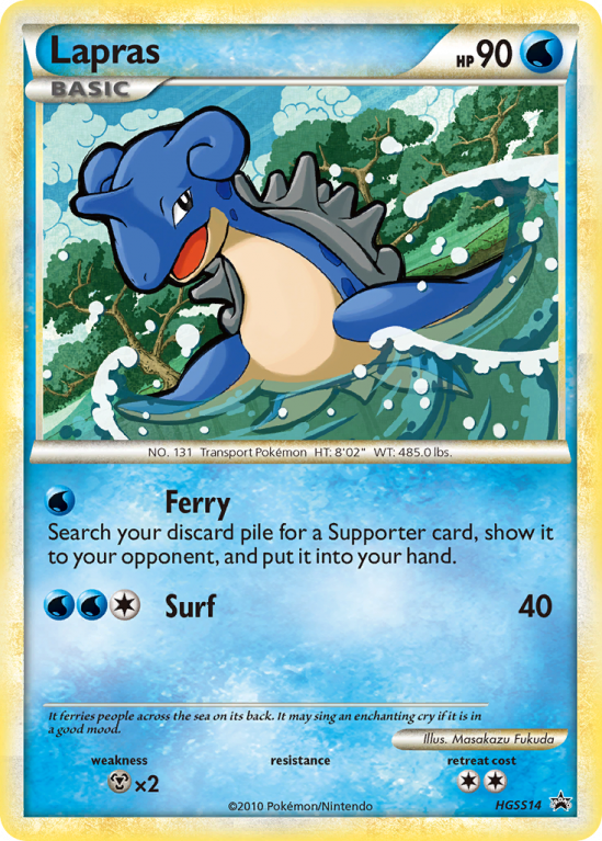 Lapras HGSS14/25 HeartGold & SoulSilver HGSS Black Star Promos