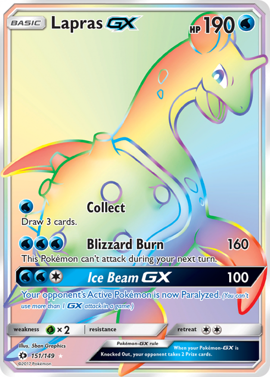 Lapras-GX 151/149 Sun & Moon Sun & Moon