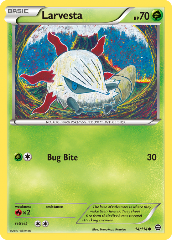 Larvesta 14/114 XY Steam Siege
