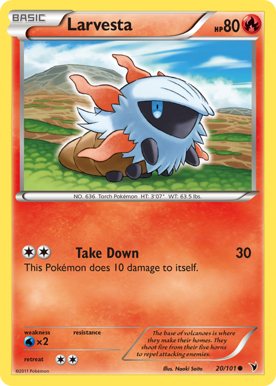 Larvesta 20/101 Black & White Noble Victories