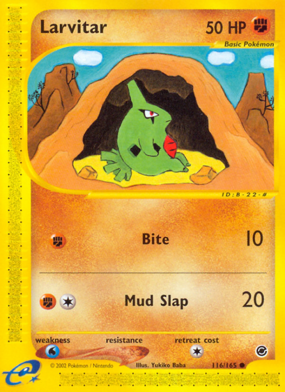 Larvitar 116/165 E-Card Expedition Base Set