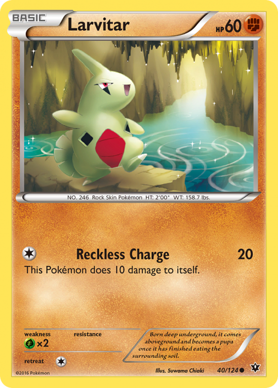 Larvitar 40/124 XY Fates Collide