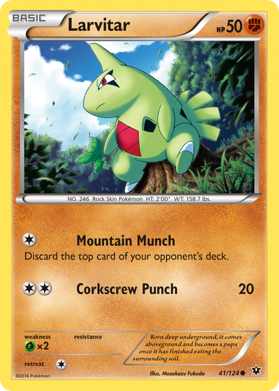 Larvitar 41/124 XY Fates Collide